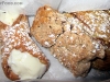 Cannolo, nut bar and sfogliatelle from Carlo's Bake Shop in Hoboken