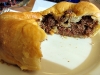 Pastrami and corned beef knish at Rein's Deli in Vernon CT