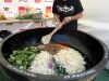 A giant bi bim bap in the making at the L.A. Street Food Fest