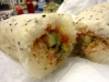 One of Jogasaki's burritos featuring fake crab and "some kind of eel"