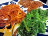 Spicy jellyfish, sweet lotus root and seaweed salad from HK Market in Glendale