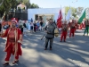 The mehter Ottoman Marching Band from Istanbul heads for Sultan's palace