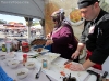 Sureyya Gokeri leads a demonstration on preparing Ali Nazik, an eggplant and ground beef dish