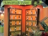 Display of ambitious homemade wines