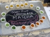 I tried the matcha (milled green tea)