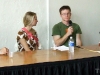  Jeremy Raub (Eagle Rock Brewery) and Brian Lethcoe (Nibble Bit Tabby) with Beer Chicks