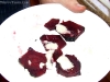 Beets roasted directly on the coals
