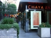 Front entrance to Chaya Downtown with lantern-lit patio