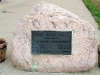 The dedication plaque for the Worlds Largest Buffalo