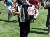 An accordianist represents the crazy roving entertainment