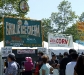 One of the vedors selling ice cream, including garlic ice cream