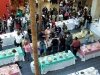 A chicken eye view of the pie judging in progress