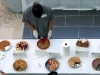 A selection of fruit and nut pies, represented by pumpkin and apple
