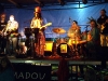 A costumed band performs along Essex Street