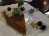 Pumpkin pie as a Thanksgiving meal chaser at Huber