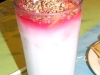 Horchata - the pink is cactus pear puree