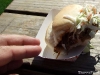 A coleslaw-topped slider from Smokin Willies
