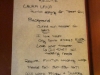 Hand-written resume of someone applying for 