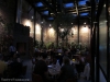 The spacious, naturally lit back room