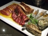 A variety of raw meat and seafood for the grill