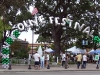 It is difficult to miss the Olive Festival entrance
