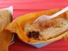 Firm, spicy, olive-filled tamales