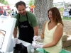 WeOlive.com scooping olive-oil ice cream