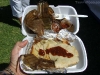 The chicken mole tamale from El Oaxaco