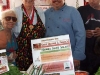Chef Gerard (right) and Chuck (left) make a mean green