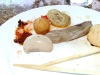 Rooster testicle, fish ball, intestine, kidney and shrimp ball