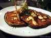 Roasted eggplant with goat cheese