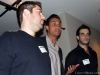 Carl Larsen describes the meal while Chef Nick Jacobs looks on