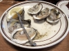 Local Wellfleet (L) and Cape Cod (R) oysters on the half shell