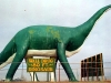A concrete dinosaur near Interstate 90