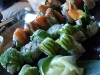 A variety of hand-rolled sushi