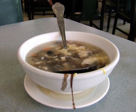 Seaweed soup (the black stringy stuff)