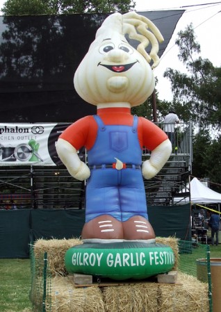 Herbie, mascot of The Gilroy Garlic Festival Herbie, mascot of The Gilroy Garlic Festival