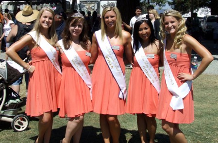Gilroy Garlic Queen (center) and her court