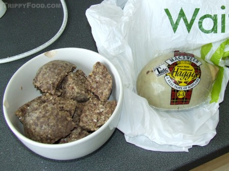 A delicious Macsween haggis from Waitrose supermarket