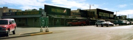 The sprawling cluster of buildings that make up Wall Drug