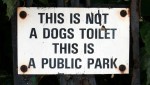 Stating the obvious at Marine Gardens in Liverpool Stating the obvious at Marine Gardens in Liverpool