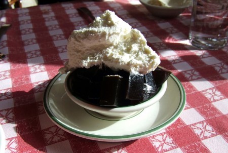 Coffee jello at Durgin Park in Boston