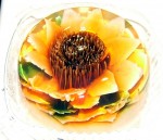 A hand made gelatin flower