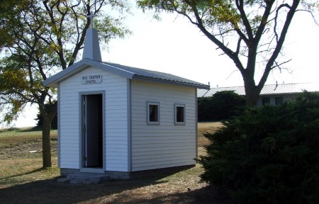 The rebuilt chapel at the Center of the Contiguous 48 States
