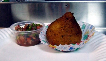 The delicious creamy-centered coxinha