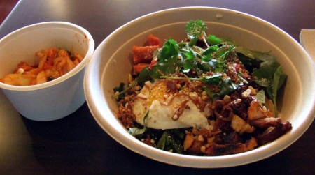 Chubby Pork Belly and a side of kimchee