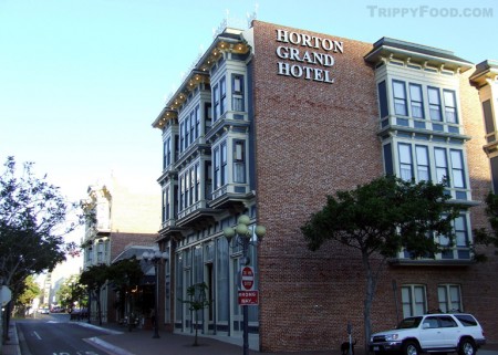 The entrance to the Horton Grand Hotel