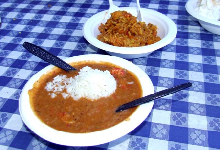 Crawfish etouffee and jambalaya from Harold and Belles