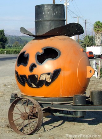 Pumpkin sculpture in Freemont CA