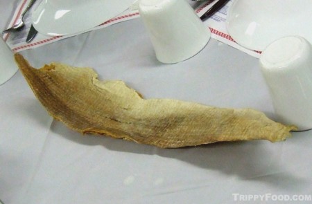 The dried cod destined to become lutefisk